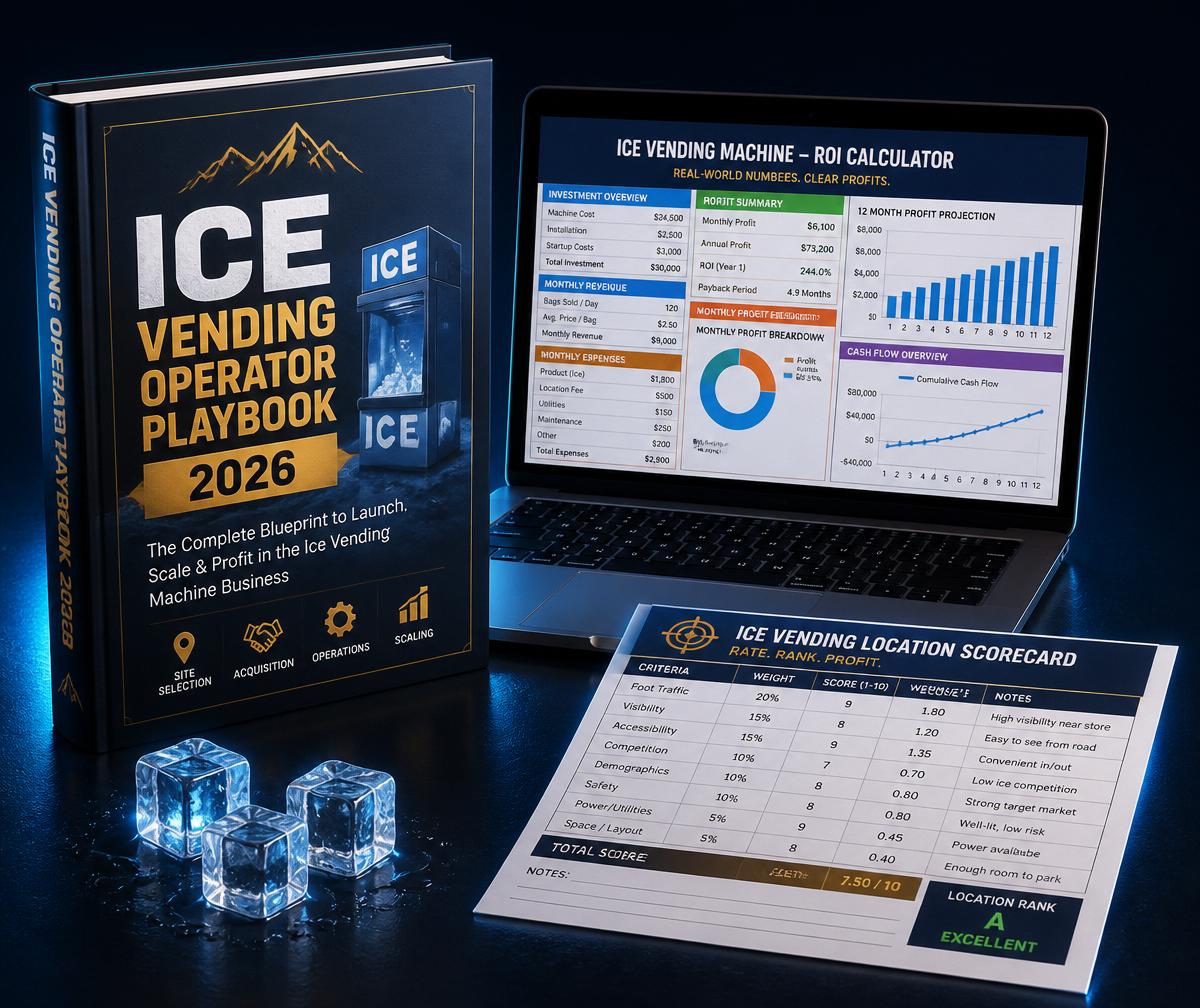Ice Vending Operator Playbook 2026 bundle